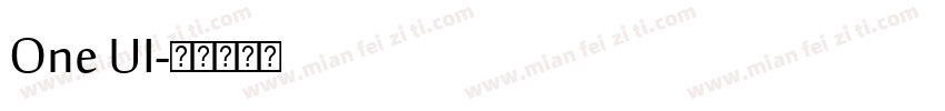 One UI字体转换